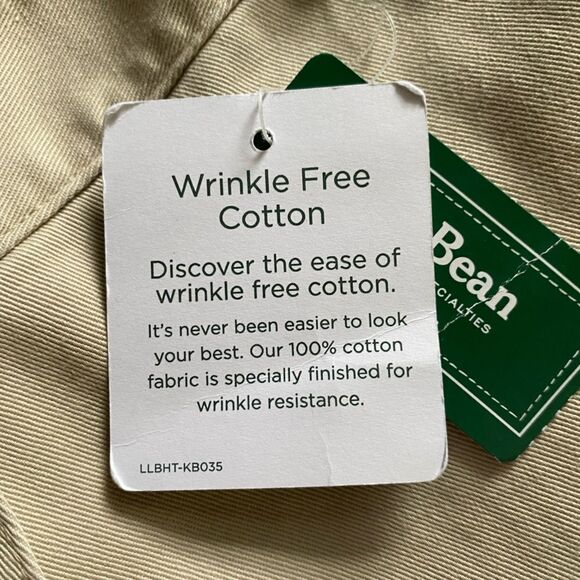 L.L. Bean Khaki Pants Classic Fit Cotton New Womens Size 14 - Picture 7 of 10